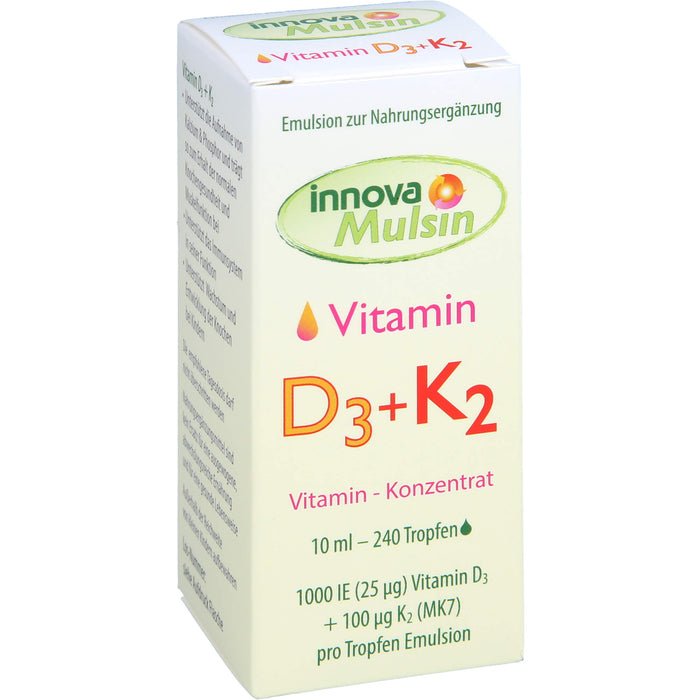 Innova Mulsin Vitamin D3 + K2, 10 ml EMU