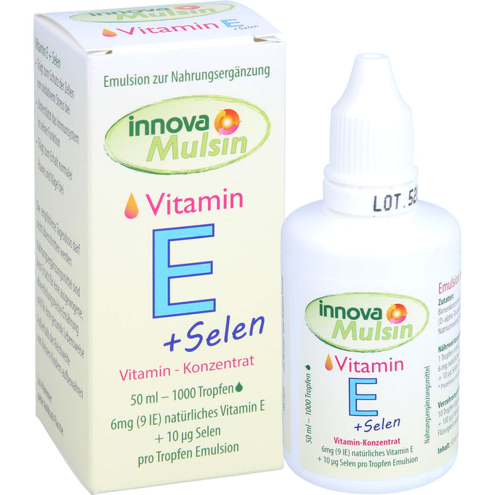 Innova Mulsin Vitamin E + Selen Emulsion, 50 ml Solution
