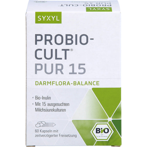 SYXYL Probio-Cult pur 15 Darmflora-Balance Kapseln, 60 St. Kapseln