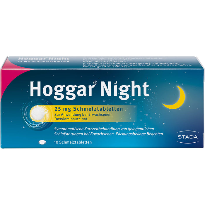 Hoggar Night 25 mg Schmelztabletten, 10 pcs. Tablets