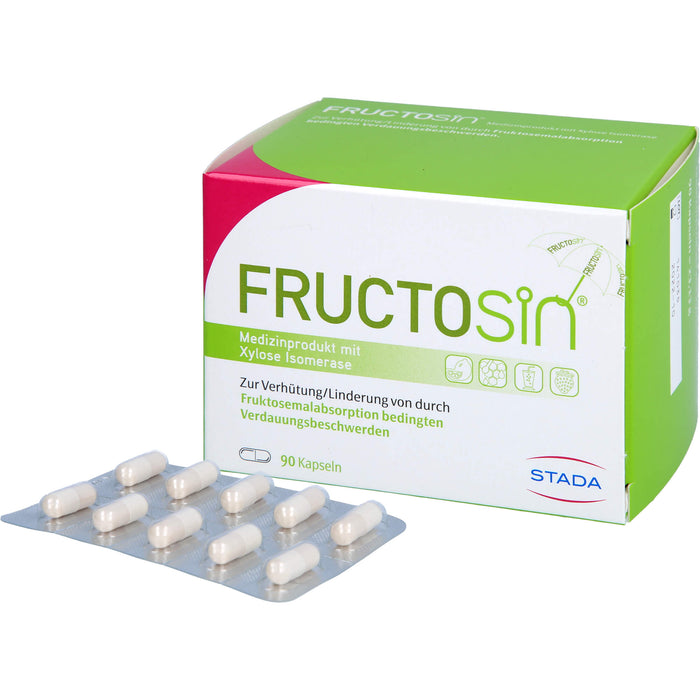 FRUCTOSiN Kapseln zur Linderung von durch Fruktosemalabsorption bedingten Verdauungsbeschwerden, 90 pc Capsules
