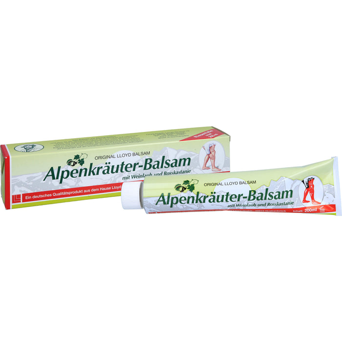LLOYD Alpenkräuter Balsam mit Weinlaub und Rosskastanie, 200 ml Baume