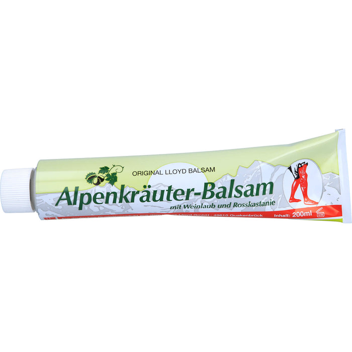 LLOYD Alpenkräuter Balsam mit Weinlaub und Rosskastanie, 200 ml Baume