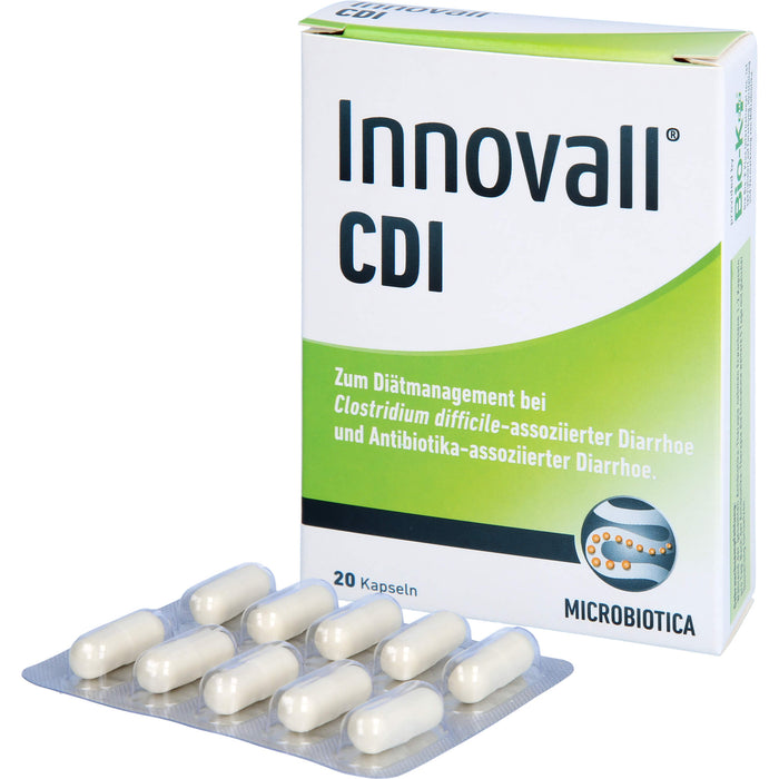 Innovall Microbiotic CDI Kapseln mit 3 spezifisch ausgewählten Bakterienstämmen, 20 St. Kapseln