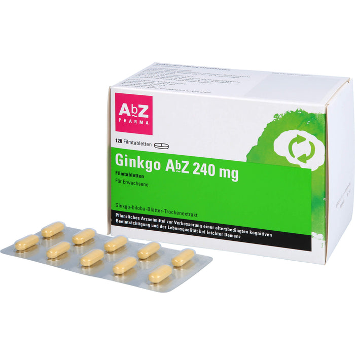 Ginkgo AbZ 240 mg Filmtabletten, 120 St FTA