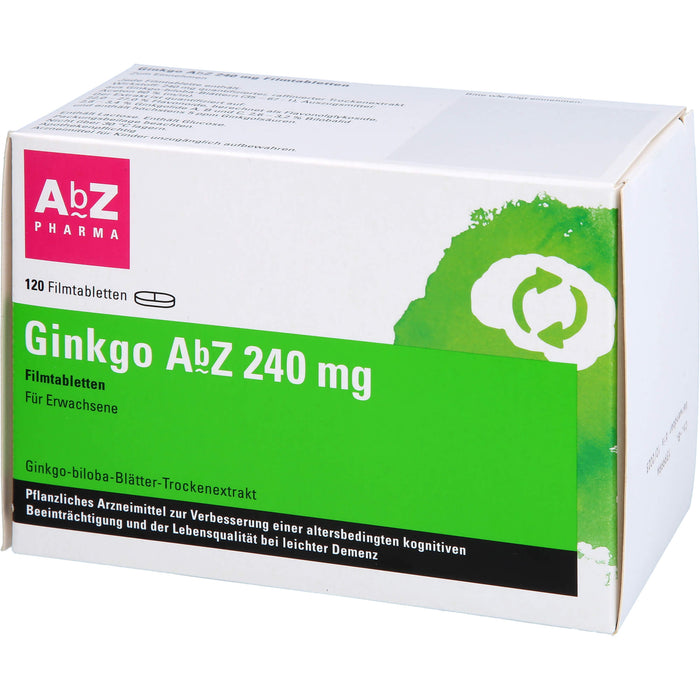 Ginkgo AbZ 240 mg Filmtabletten, 120 St FTA