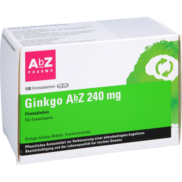 Ginkgo AbZ 240 mg Filmtabletten, 120 St FTA