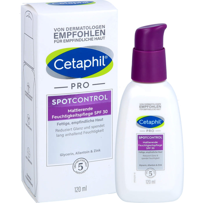 Cetaphil pro SpotControl mattierende Feuchtigkeitspflege SPF 30 für fettige Haut, 120 ml Crème