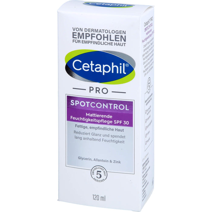 Cetaphil pro SpotControl mattierende Feuchtigkeitspflege SPF 30 für fettige Haut, 120 ml Crème