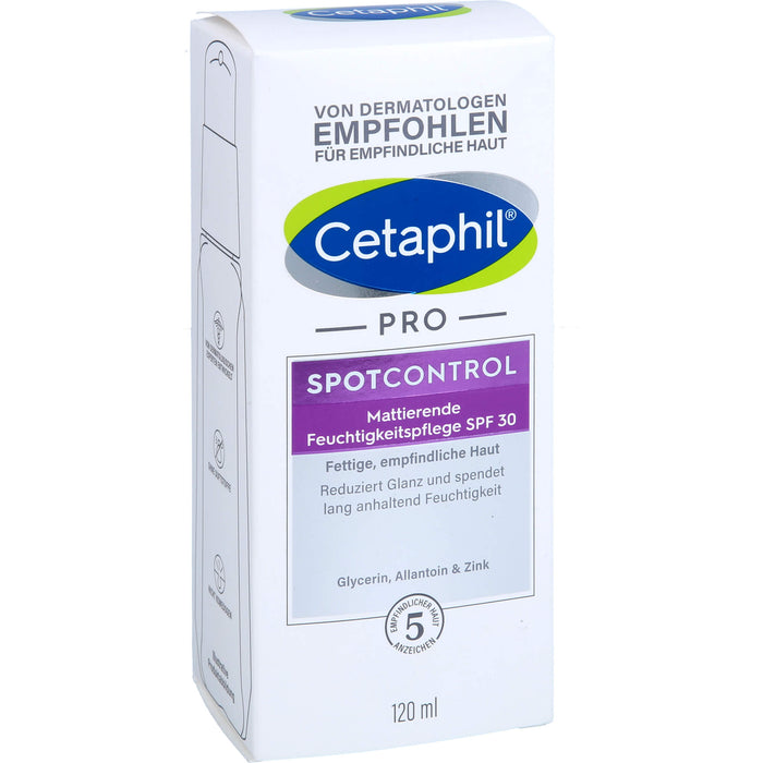 Cetaphil pro SpotControl mattierende Feuchtigkeitspflege SPF 30 für fettige Haut, 120 ml Crème