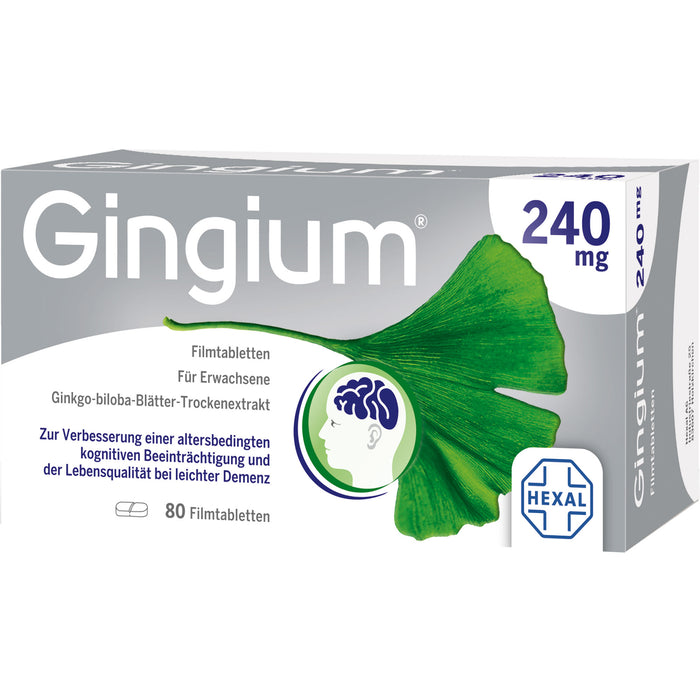 Gingium 240 mg Filmtabletten, 80 St. Tabletten