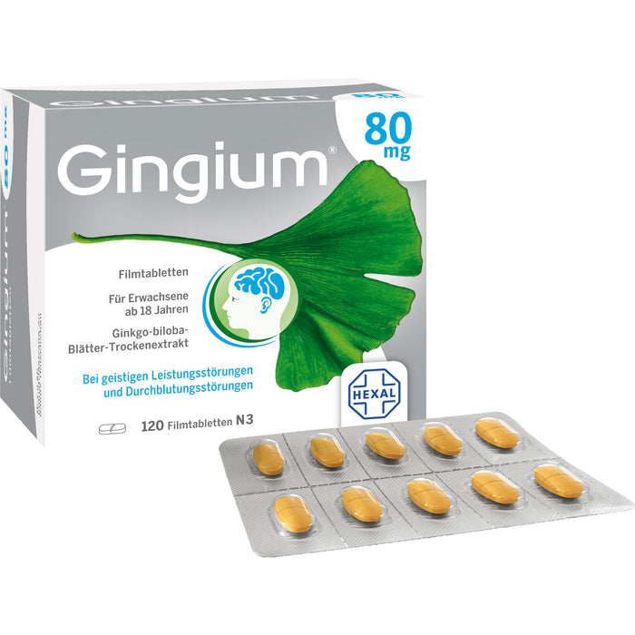 Gingium 80 mg Filmtabletten, 120 St. Tabletten