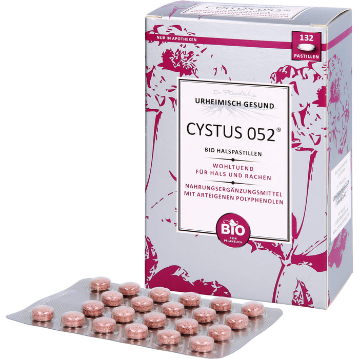 CYSTUS 052 Bio Halspastillen wohltuend für Hals und Rachen, 132.0 St. Pastillen
