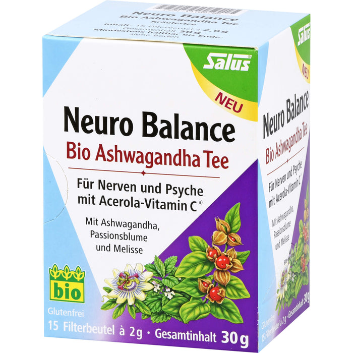 Neuro Balance Bio Ashwagandha Tee Salus, 15 pc Thé