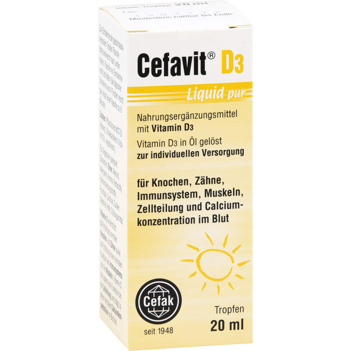 Cefavit D3 Liquid pur, 20 ml Solution