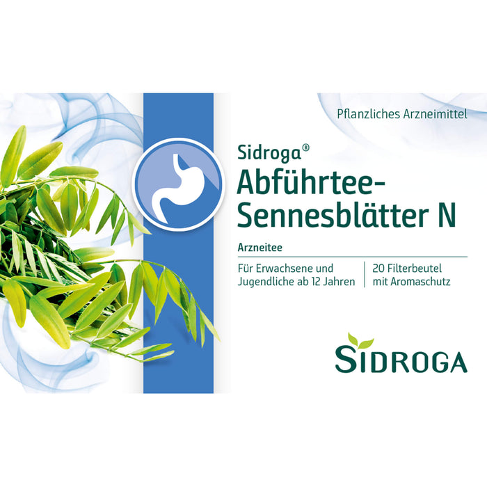 Sidroga Abführtee-Sennesblätter N Arzneitee Beutel, 20 pc Sac filtrant