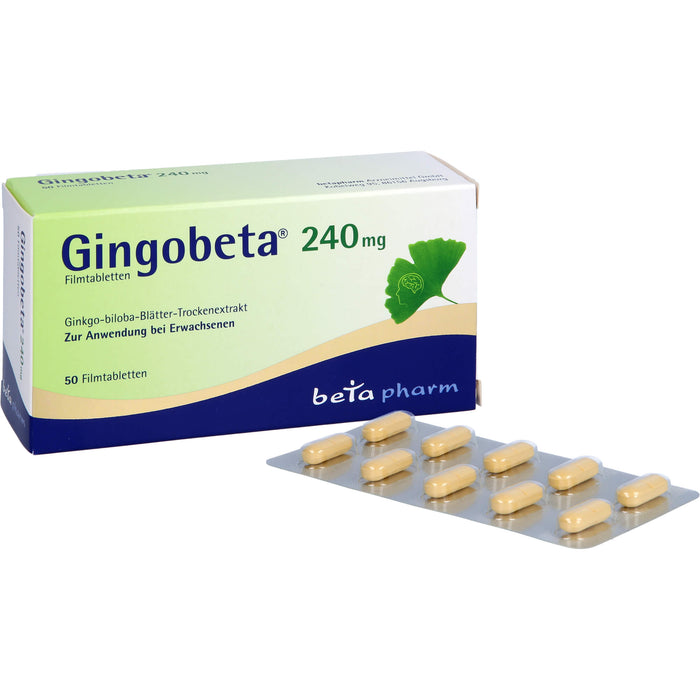 Gingobeta 240 mg Filmtabletten bei leichter Demenz, 50 pcs. Tablets