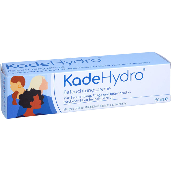 KadeHydro Befeuchtungscreme zur Befeuchtung, Pflege und Regeneration der Haut im äußeren Intimbereich, 50 ml Crème