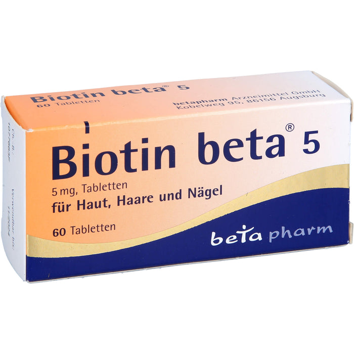 Biotin beta 5, 5 mg Tabletten, 60 pcs. Tablets