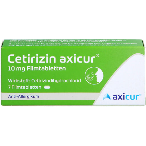 Cetirizin axicur 10 mg Filmtabletten, 7 St. Tabletten