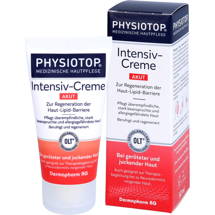 PHYSIOTOP Akut Intensiv-Creme zur Regeneration der Haut-Lipid-Barriere, 50 ml Crème