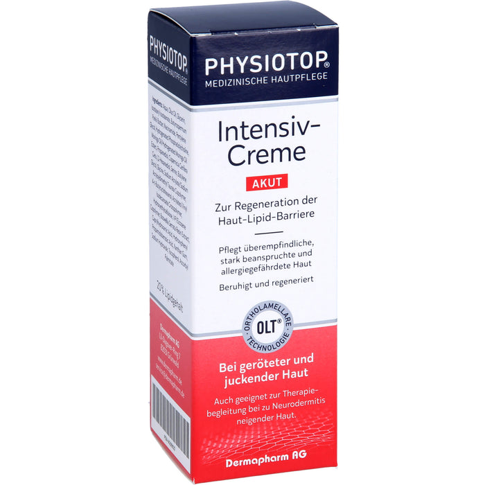 PHYSIOTOP Akut Intensiv-Creme zur Regeneration der Haut-Lipid-Barriere, 50 ml Crème