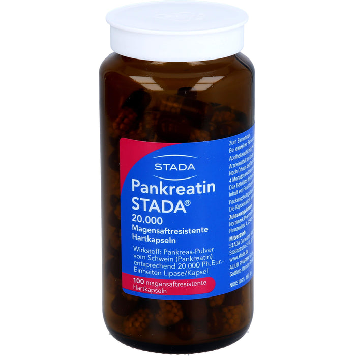 STADA Pankreatin 20.000 Hartkapseln bei exokriner Pankreasinsuffizienz, 200 St. Kapseln