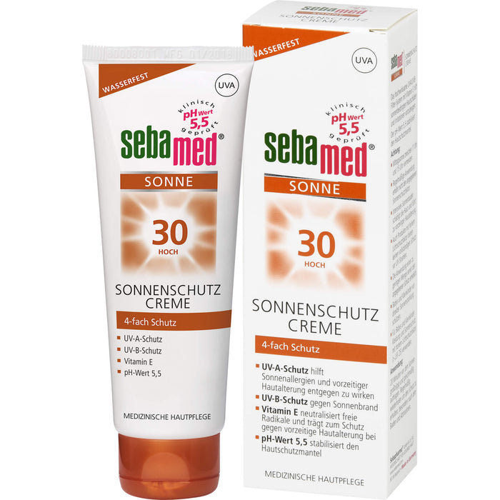 Sebamed Sonnenschutz Creme LSF 30, 75 ml Cream