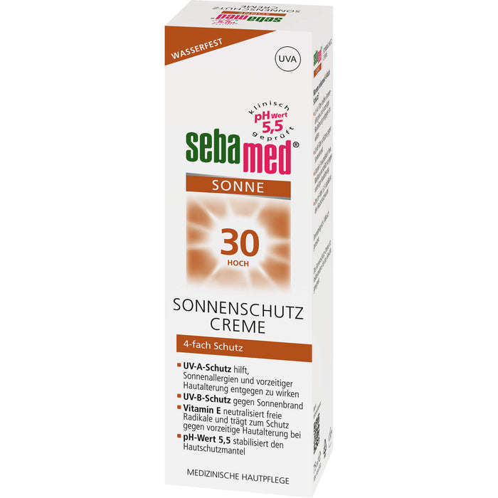 Sebamed Sonnenschutz Creme LSF 30, 75 ml Crème