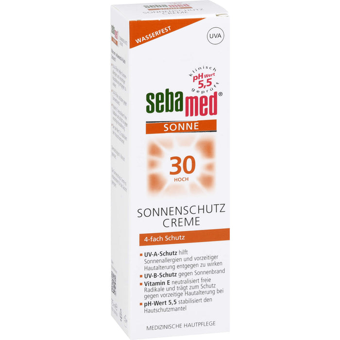 Sebamed Sonnenschutz Creme LSF 30, 75 ml Cream
