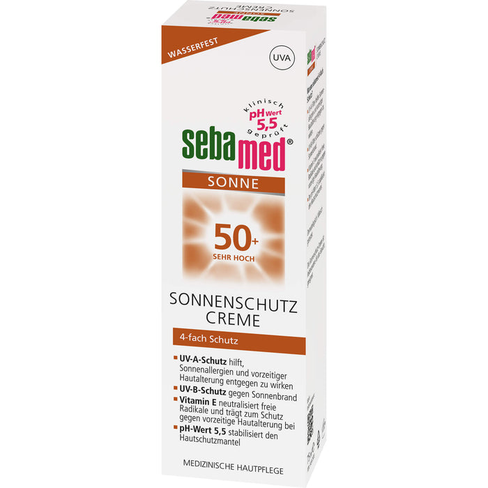 sebamed Sonnenschutz Creme LSF 50+, 75 ml Crème