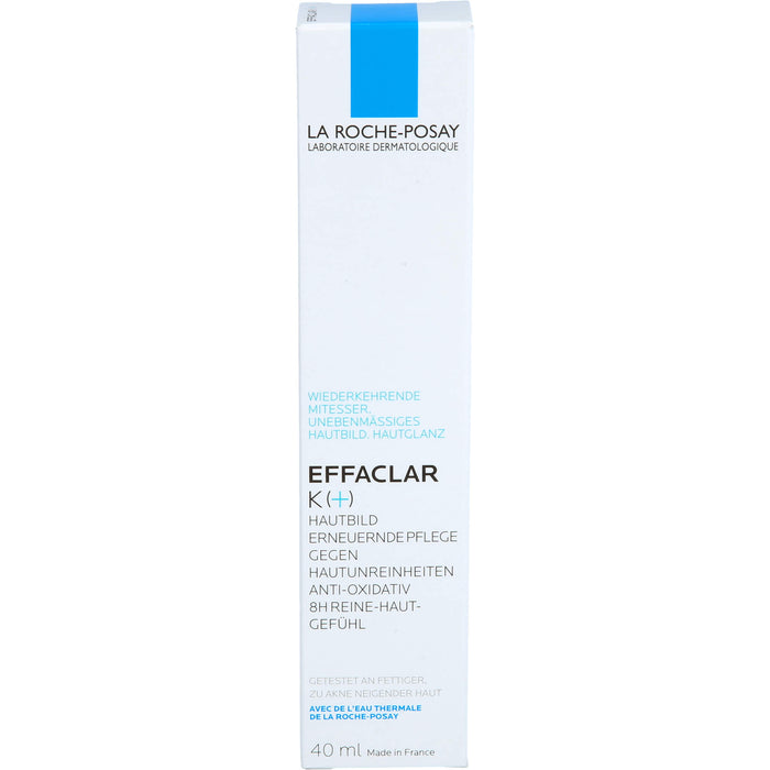 La Roche-Posay Effaclar K(+) Hautbild erneuernde Pflege gegen Hautunreinheiten, 40 ml Creme