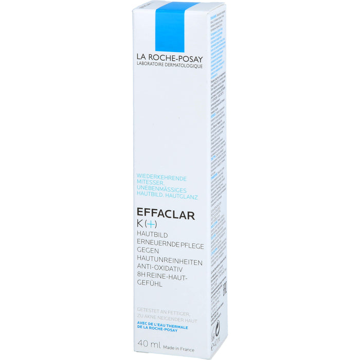 La Roche-Posay Effaclar K(+) Hautbild erneuernde Pflege gegen Hautunreinheiten, 40 ml Crème