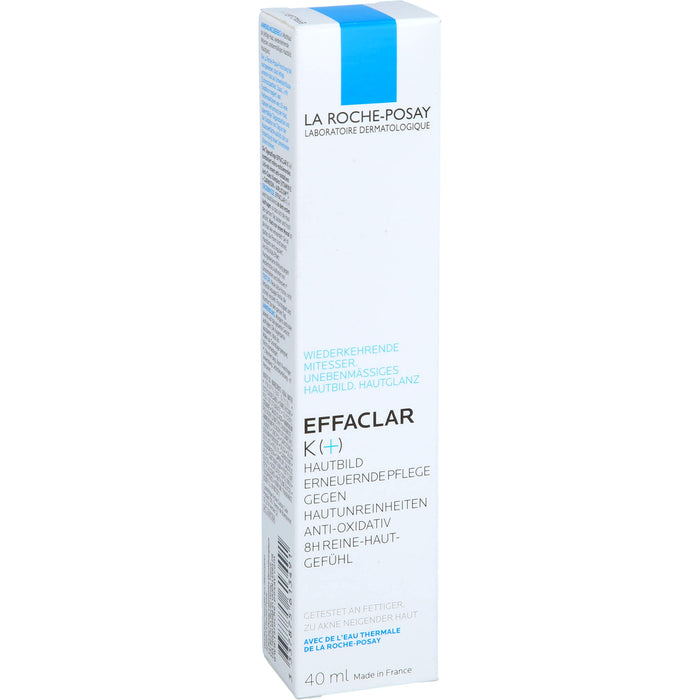 La Roche-Posay Effaclar K(+) Hautbild erneuernde Pflege gegen Hautunreinheiten, 40 ml Crème