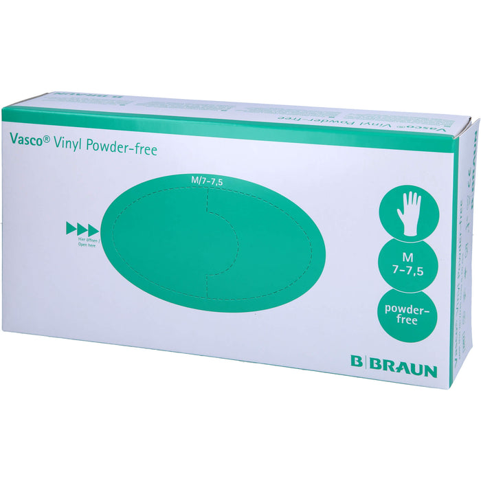 Vasco Vinyl powder-free Gr. M Vinyl Untersuchungshandschuhe unsteril, 100 pcs. Gloves