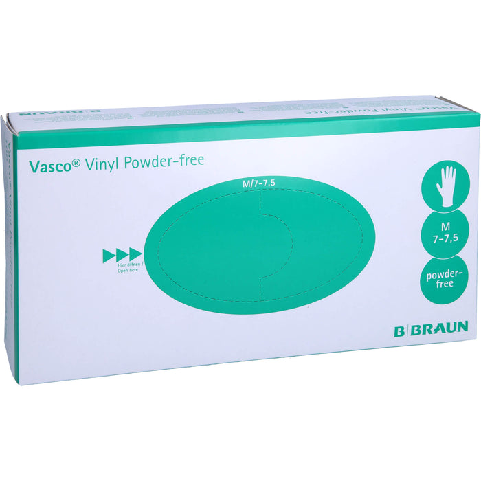 Vasco Vinyl powder-free Gr. M Vinyl Untersuchungshandschuhe unsteril, 100 St. Handschuhe