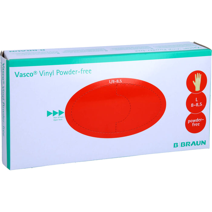 Vasco Vinyl powder-free L Vinyl Handschuhe Gr. L unsteril, 100 pcs. Gloves