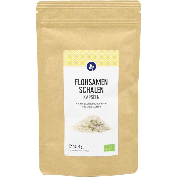 Aleavedis Flohsamenschalen 500 mg Kapseln Bio, 180 St. Kapseln
