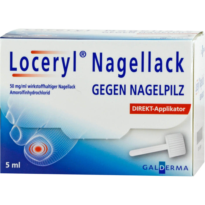 Loceryl Emra Nagellack gegen Nagelpilz Direkt-Applikator, 5 ml Nail varnish containing active ingredients