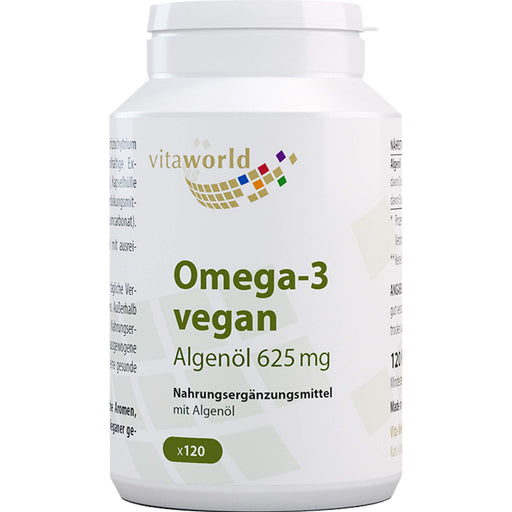 Vitaworld Algenöl 625 mg Omega-3 vegan Kapseln, 120 St. Kapseln