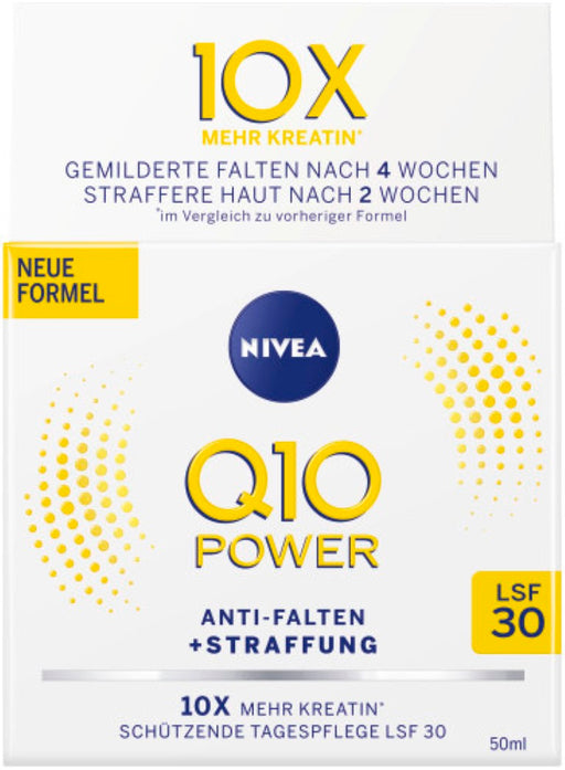 NIVEA Q10 POWER ANTI-FALTEN SCHUETZENDE TAGESPFLEg, 50 ml Creme
