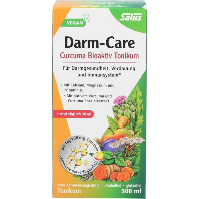 Salus Darm-Care Curcuma Bioaktiv Tonikum für Darmgesundheit, Verdauung und Immunsystem, 500 ml Lösung