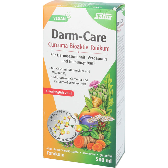 Salus Darm-Care Curcuma Bioaktiv Tonikum für Darmgesundheit, Verdauung und Immunsystem, 500 ml Solution