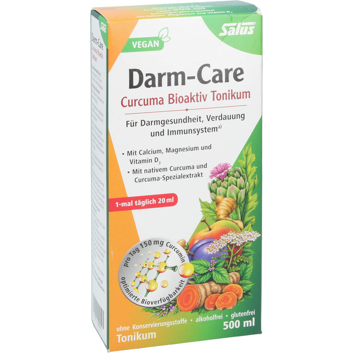 Salus Darm-Care Curcuma Bioaktiv Tonikum für Darmgesundheit, Verdauung und Immunsystem, 500 ml Lösung