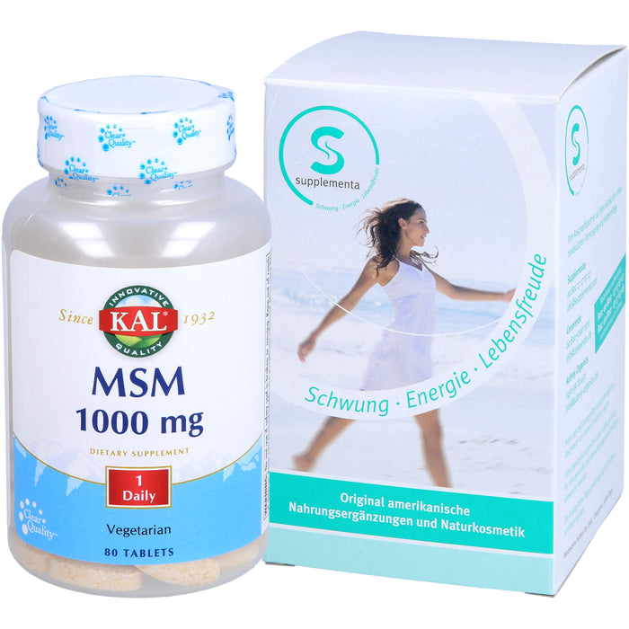 KAL MSM 1000 mg Tabletten, 80 St. Tabletten