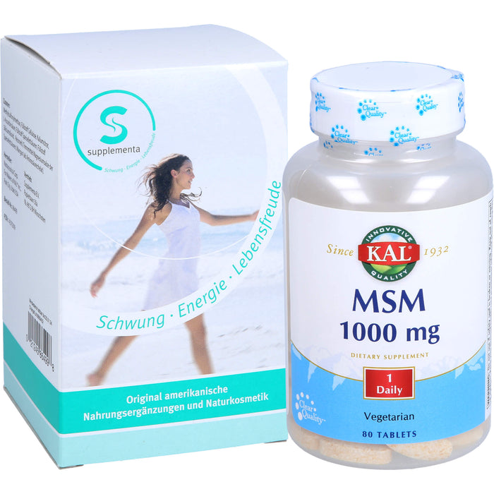 KAL MSM 1000 mg Tabletten, 80 St. Tabletten