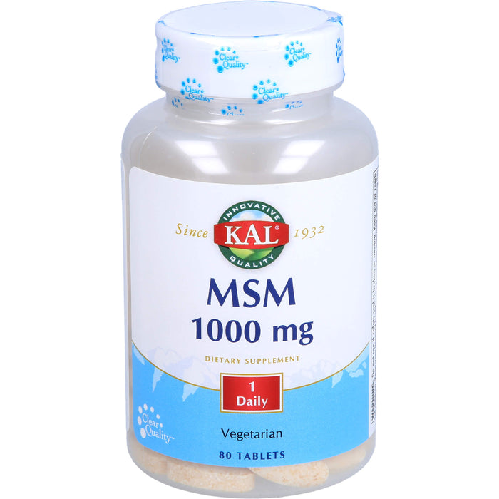 KAL MSM 1000 mg Tabletten, 80 St. Tabletten