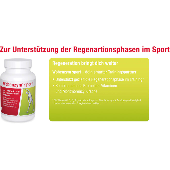 Wobenzym Sport Kapseln Zur Unterstützung der Regeneration im Sport, 30 pcs. Capsules