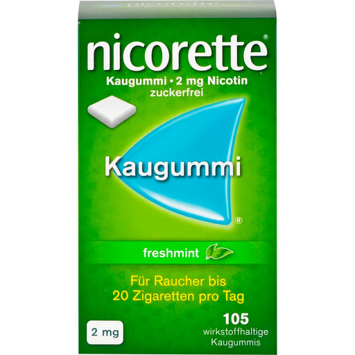 Nicorette Kaugummi 2 mg freshmint Eurim, 105 St KGU