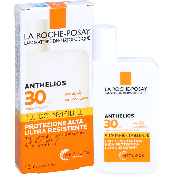 La Roche-Posay Anthelios Invisible Fluid LSF 30 ultra-leicht für empfindliche Haut, 50 ml Solution